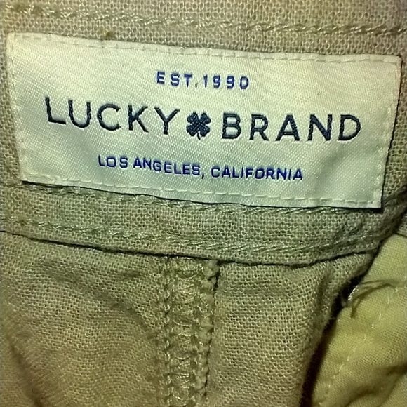 Lucky Brand Linen Blend Flat Front Chino Shorts Men's sz 38x7. - Picture 6 of 6